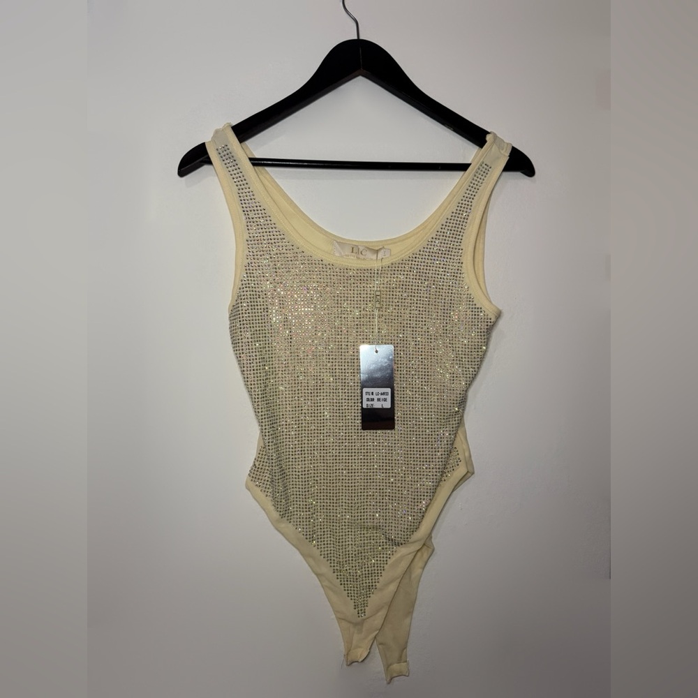 Women Rhinestone Bodysuit